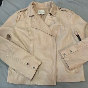 NWOT Blush Hinge Leather Jacket